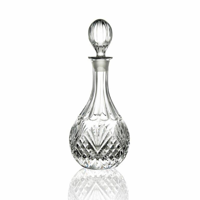 H262*W136*V850mL Vintage Lead Crystal Whiskey Decanter with Stopper