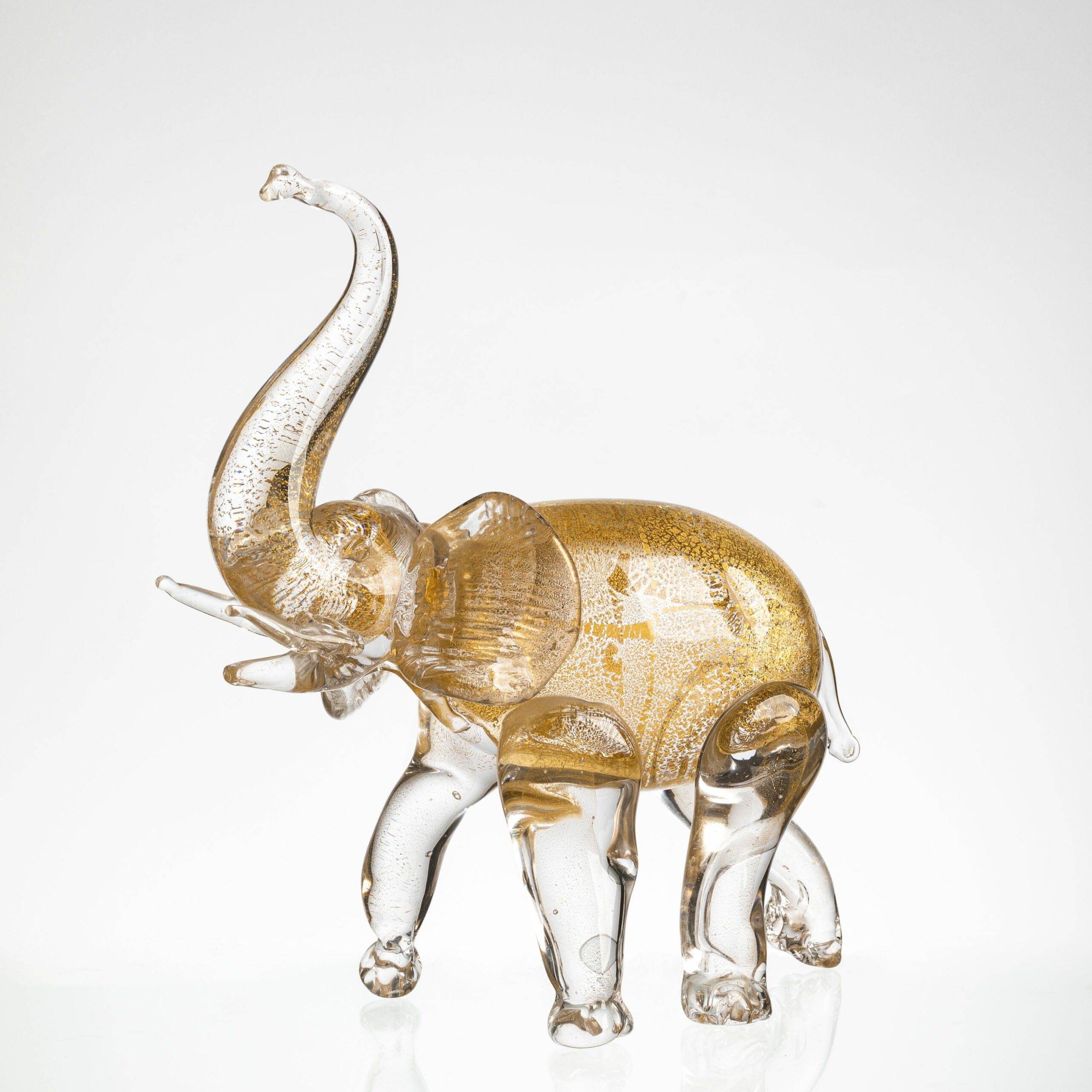 270*120*H250 Murano Gold Foil Elephant