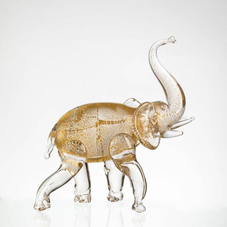 270*120*H250 Murano Gold Foil Elephant