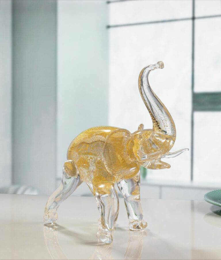 270*120*H250 Murano Gold Foil Elephant