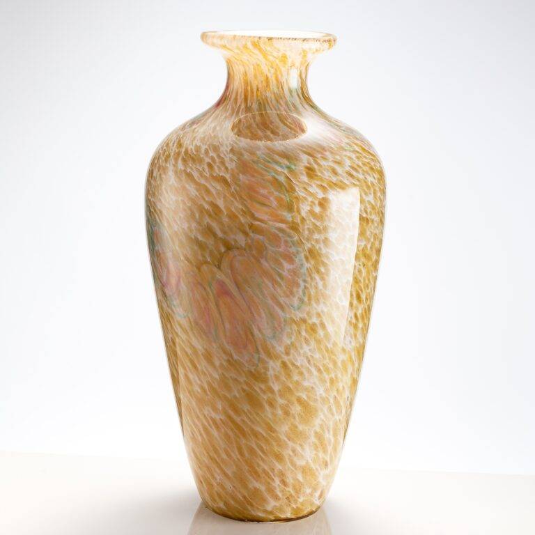 D220*H410 mm Yellow and White Flower Dot Crystal Vase Sets