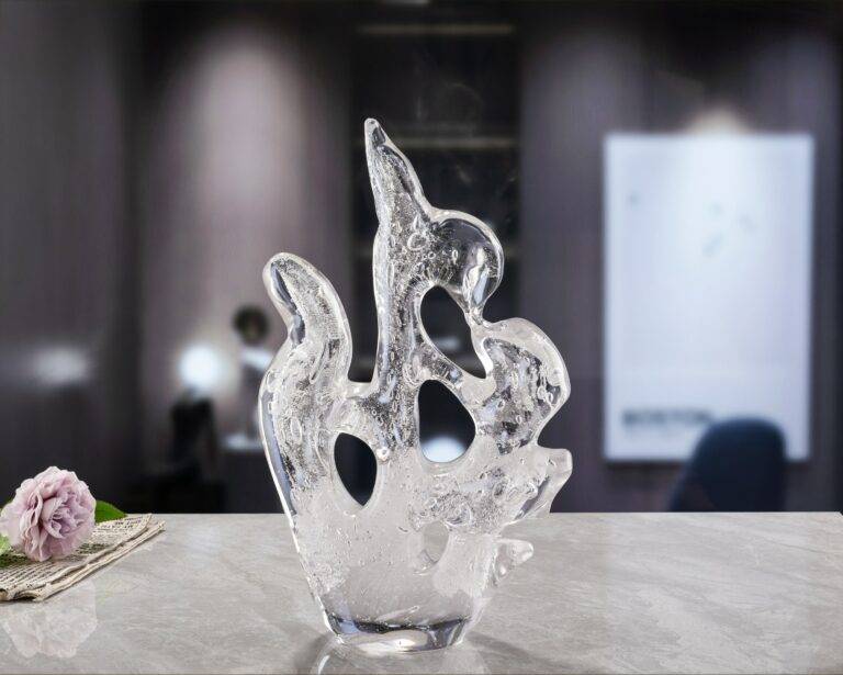 W180*H310 mm Clear Light Wrapped Coral Crystal Ornaments
