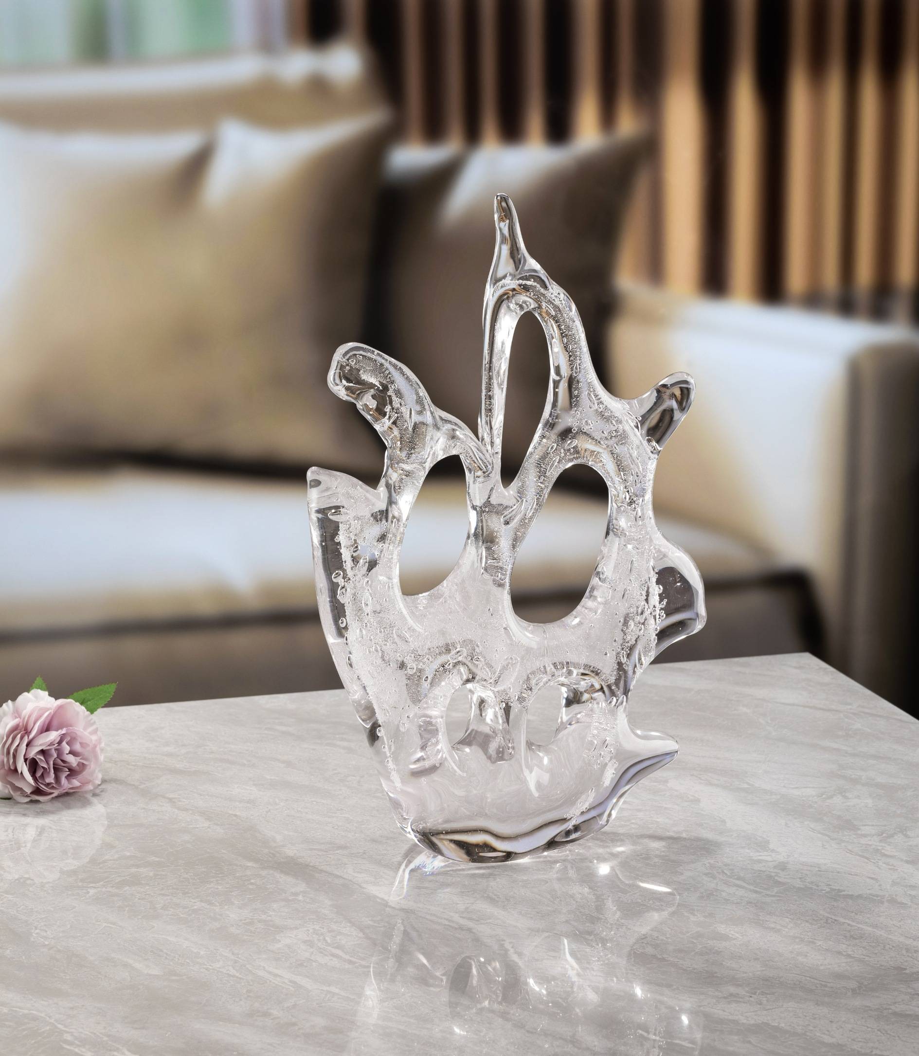 W220*H370 mm Clear Seaweed Crystal Ornaments
