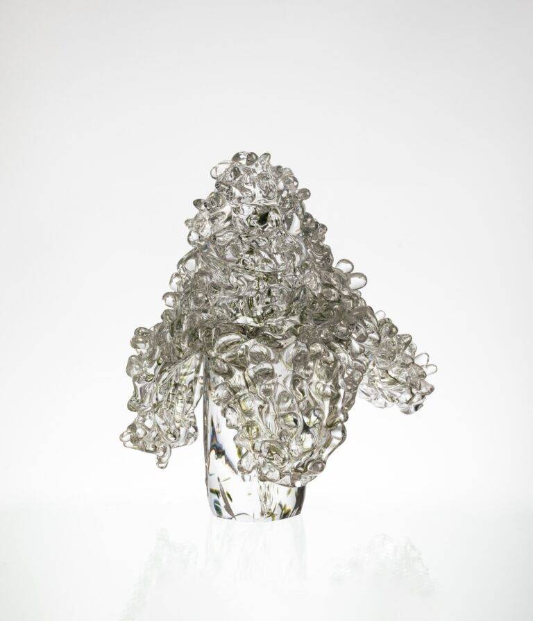 W350*H350 mm Clear Glass Welcoming Pine Shaped Ornament
