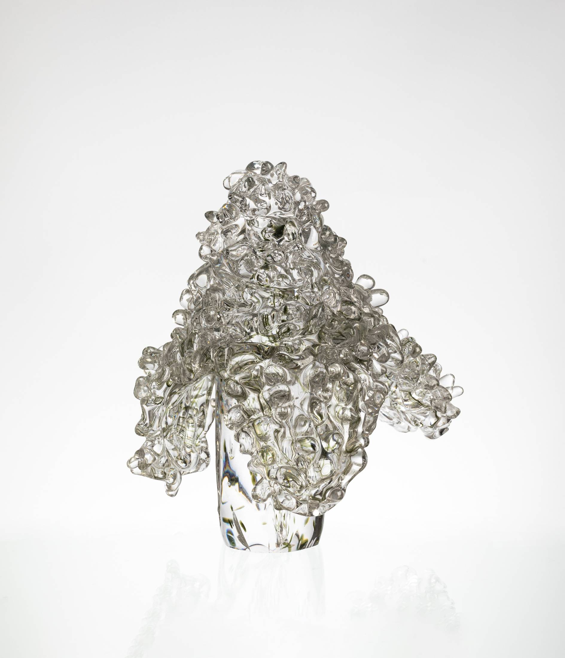 W350*H350 mm Clear Glass Welcoming Pine Shaped Ornament