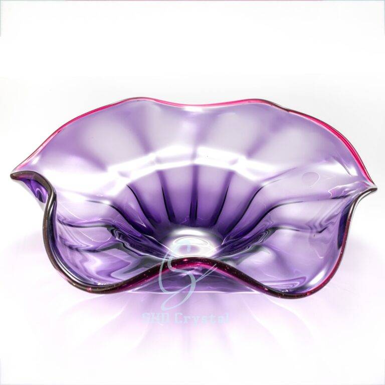 D420*H200 mm Purple Blue Creative Crystal Fruit Plate