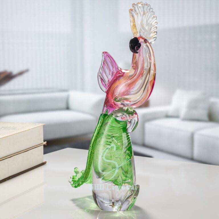 H400 mm Clear Gold Foil Color Parrot