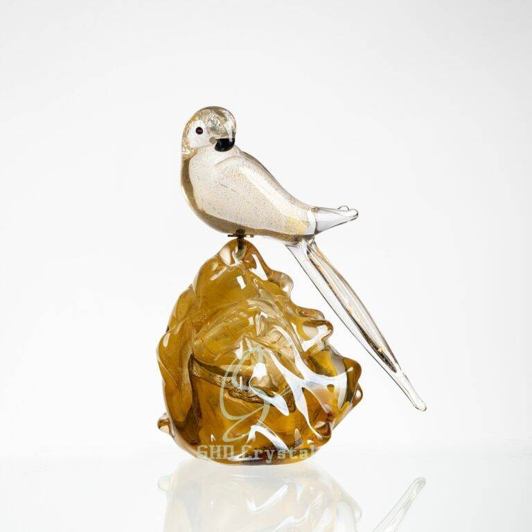 L240*W200*H240 mm Crystal Gold Foil Magpie Heralding Spring
