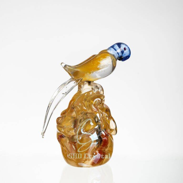 L220*W200*H240mm Golden Jade Parrot