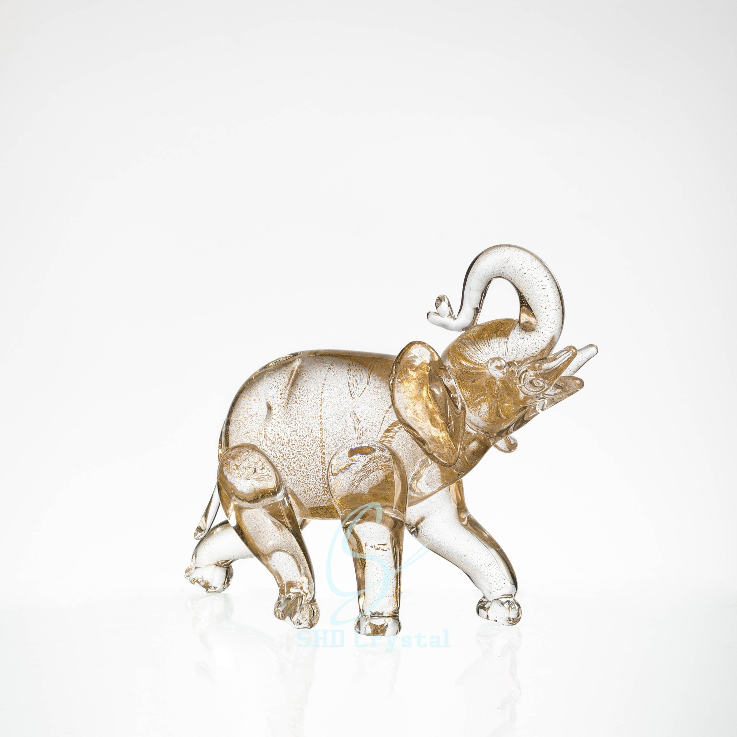 L270*W120*H250 mm Gold Foil Baby Elephant