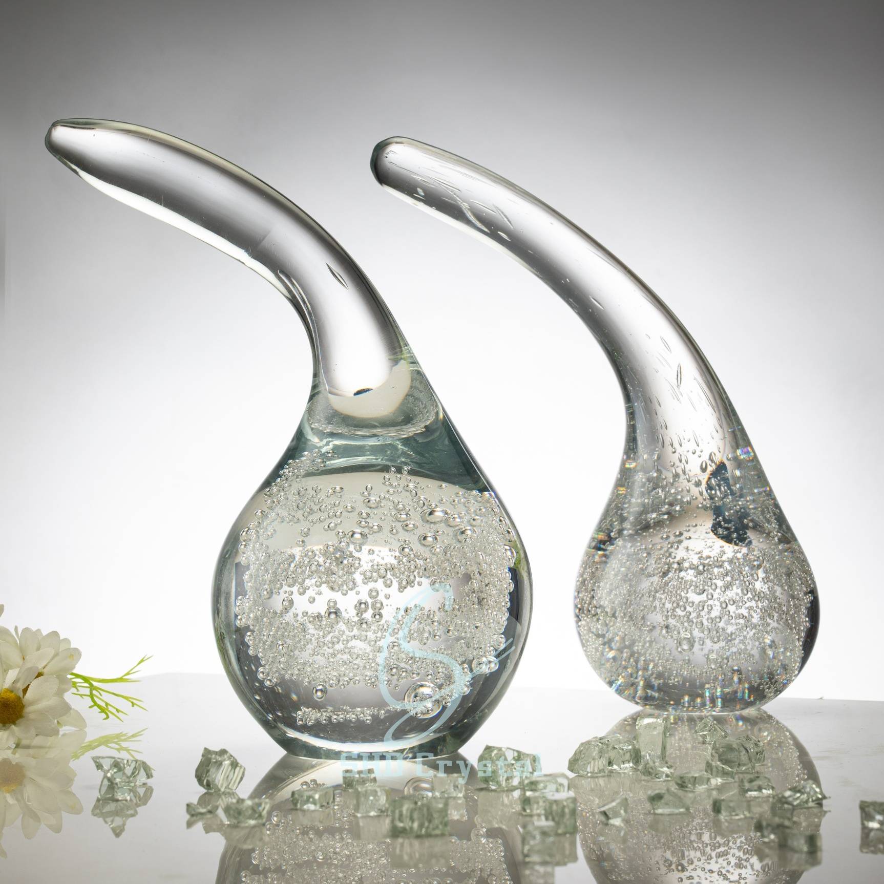 L220*W150*H295 mm Clear Bubble Crystal Ornament-Large Size