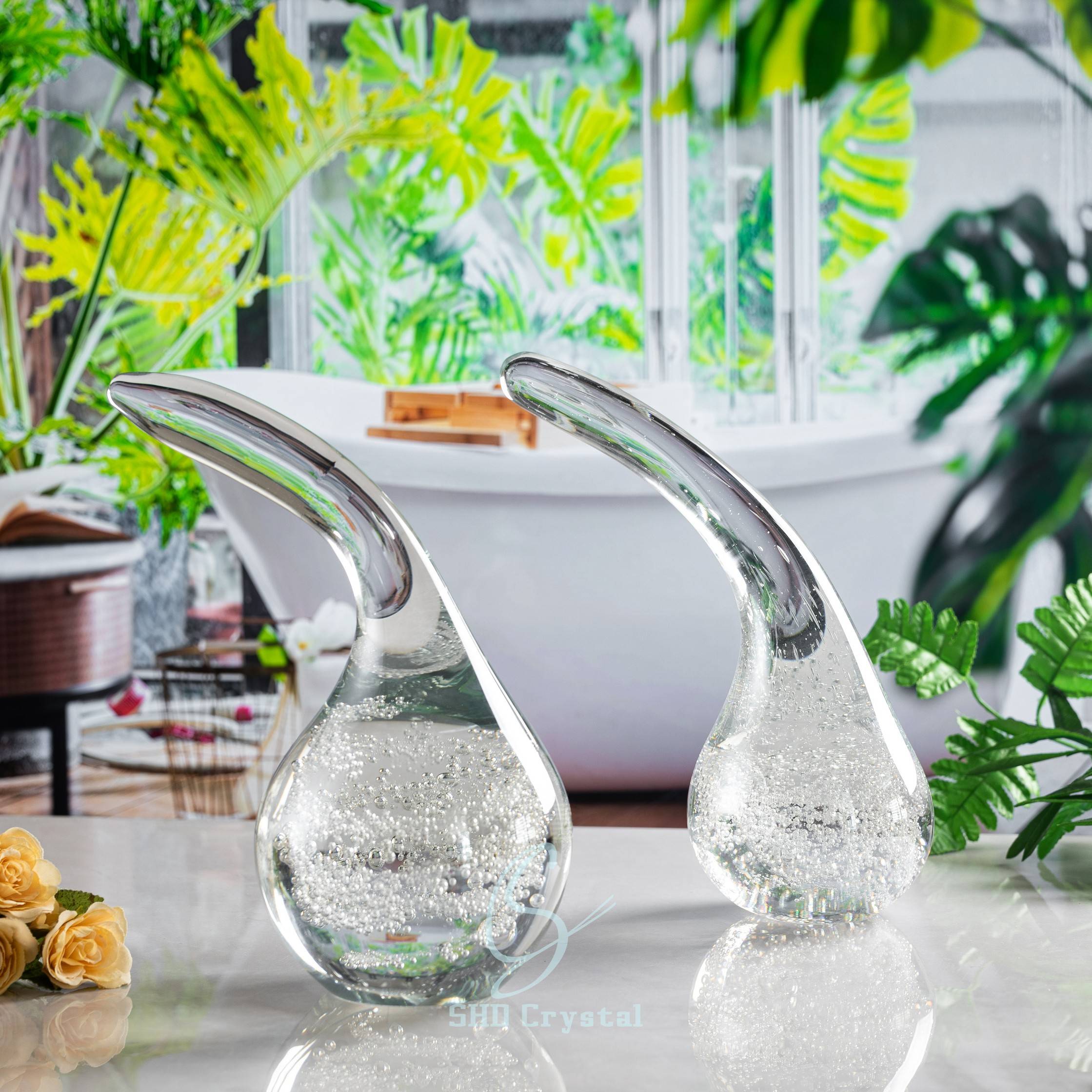L220*W150*H295 mm Clear Bubble Crystal Ornament-Large Size