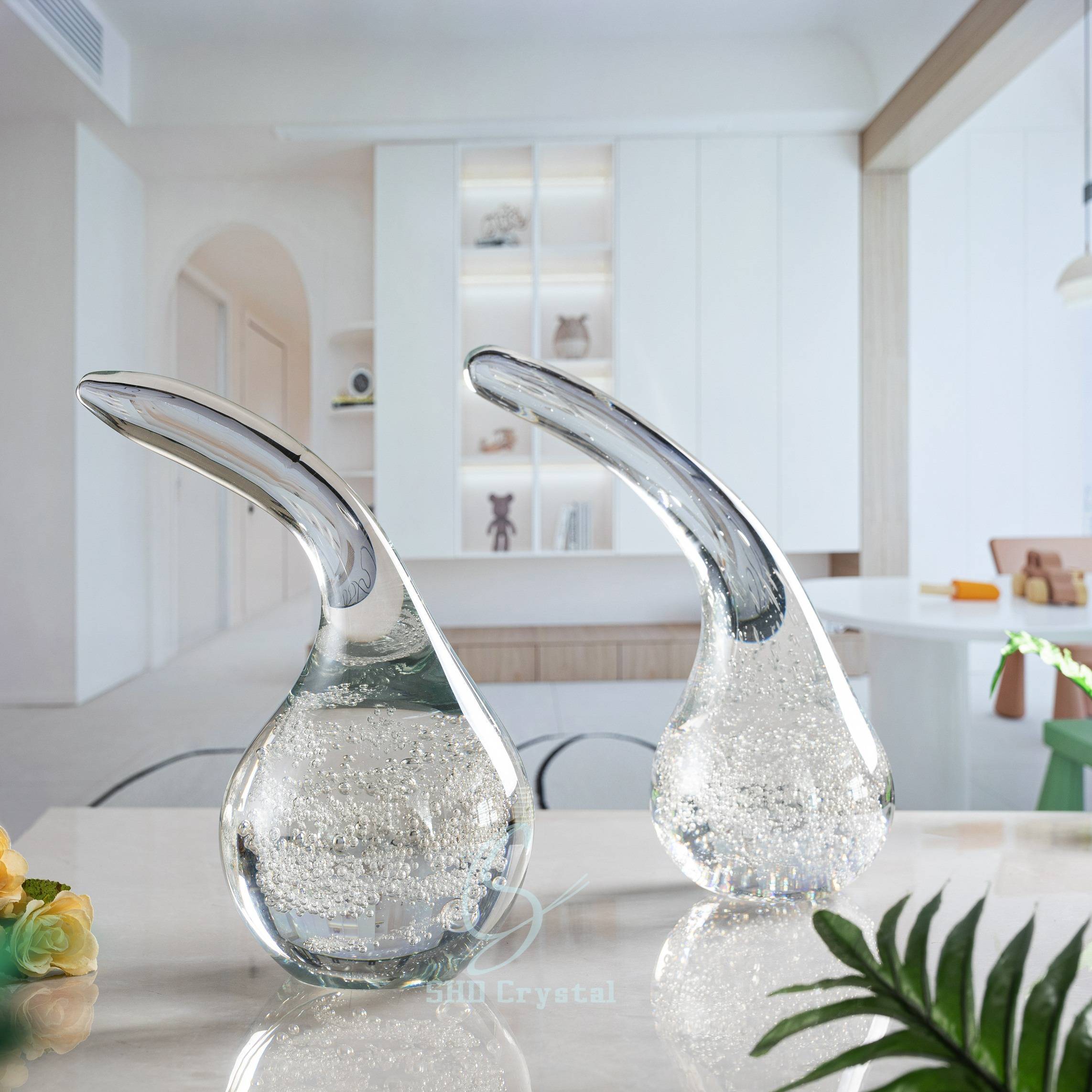 L220*W150*H295 mm Clear Bubble Crystal Ornament-Large Size