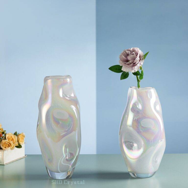 D110*H400 mm White Jade Cloud Vase