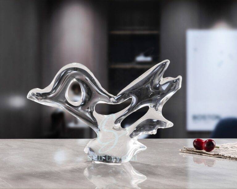 W350*H250 mm Clear Light Special-Shaped Coral Crystal Ornaments