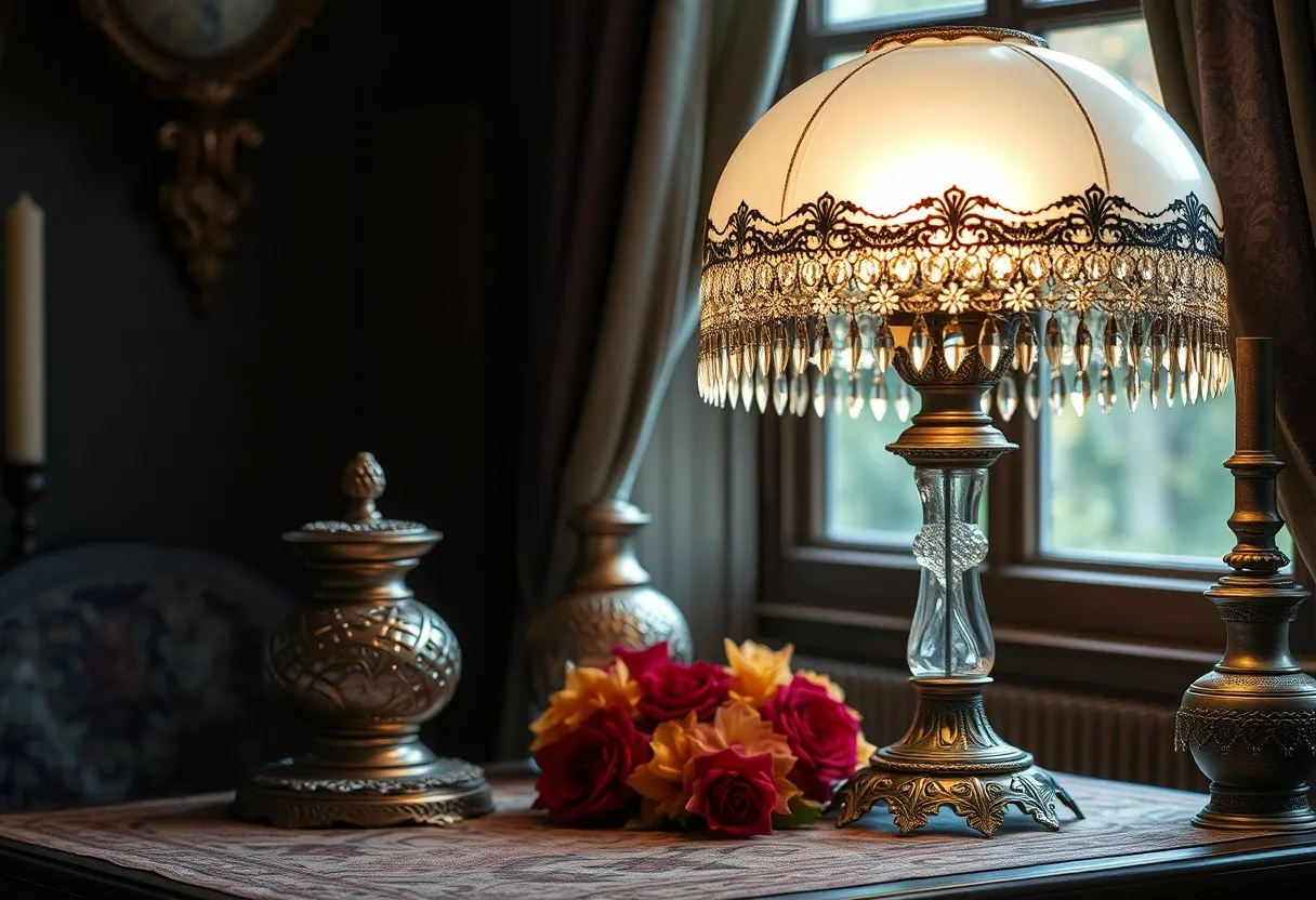 modern crystal lamp
