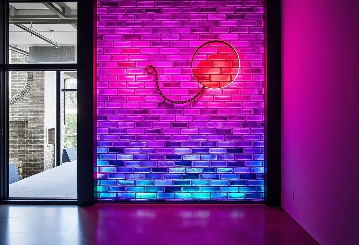 colored crystal brick, decorative glass block