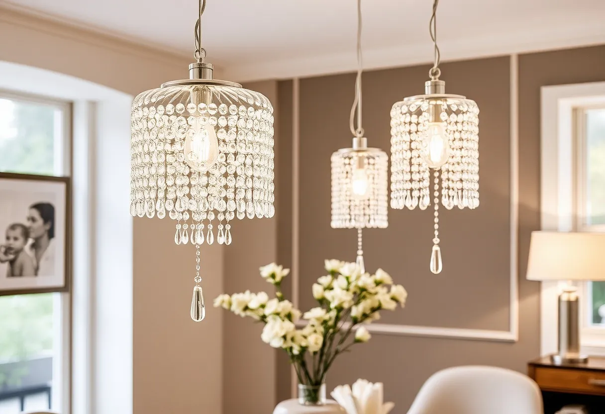 Scandinavian style crystal lighting series