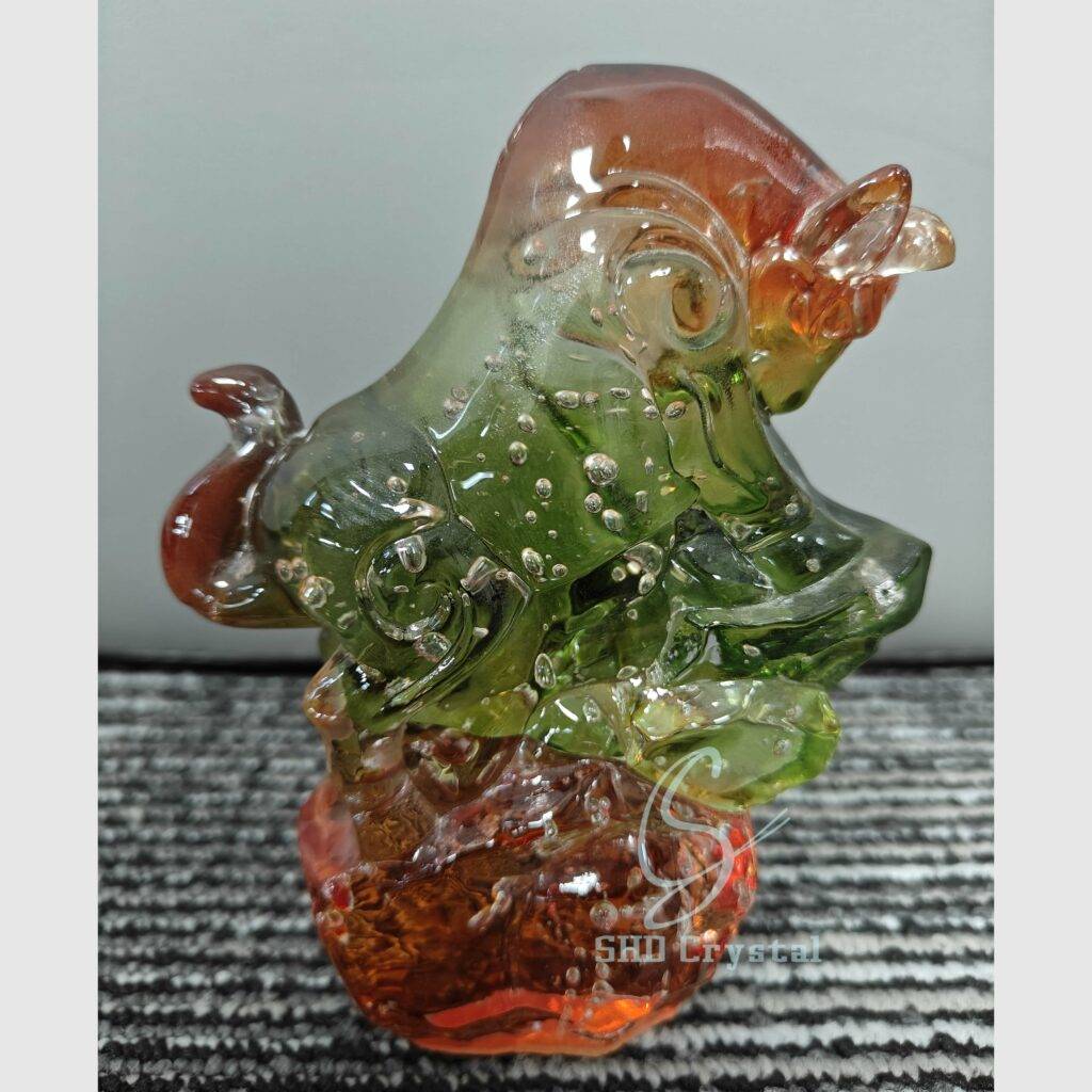 crystal glass animal ornaments