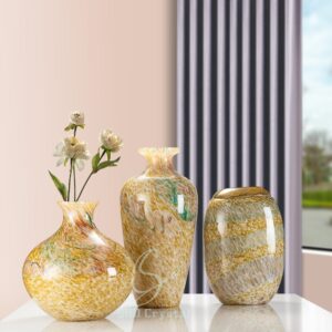 handcrafted crystal vase