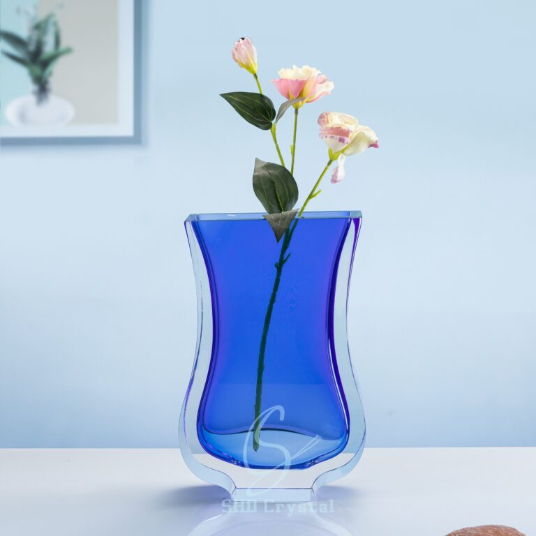 art crystal glass vase decor
