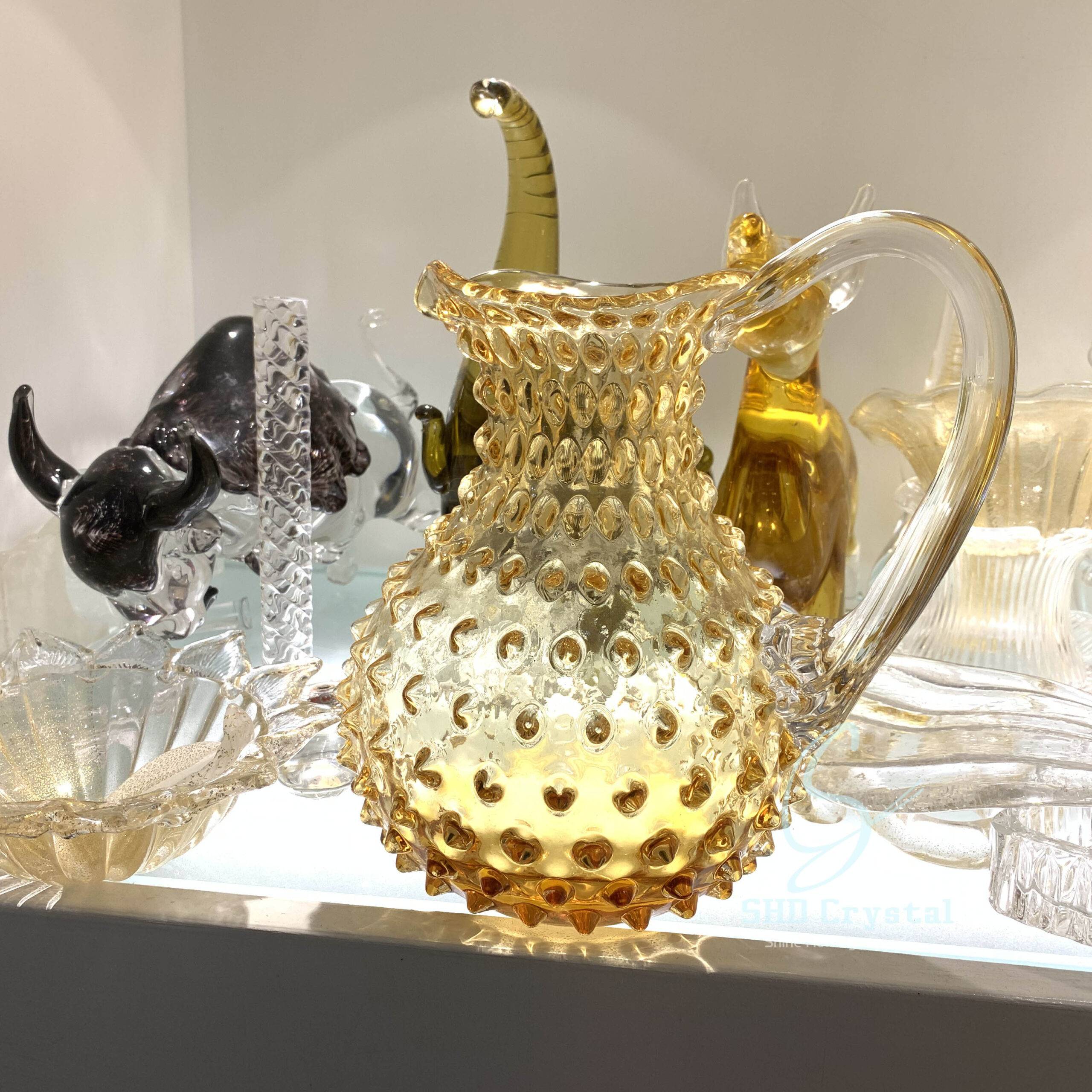 handcrafted glass home décor