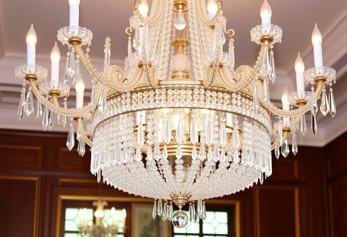 history of crystal chandeliers