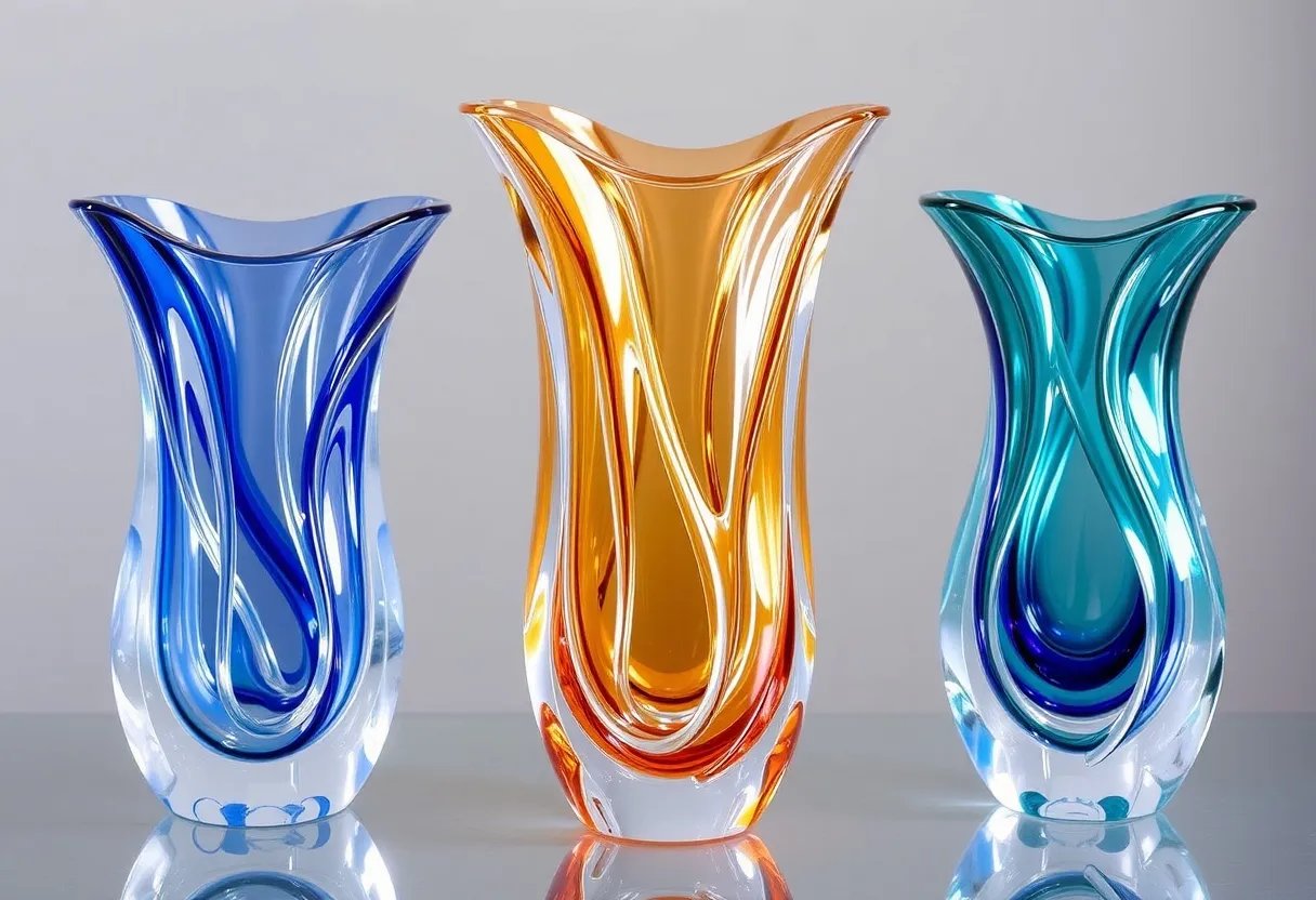 decorative crystal vases
