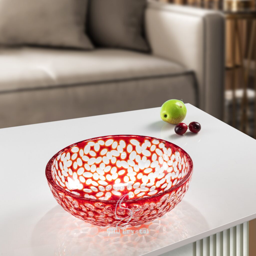 lead crystal glass mini bowl