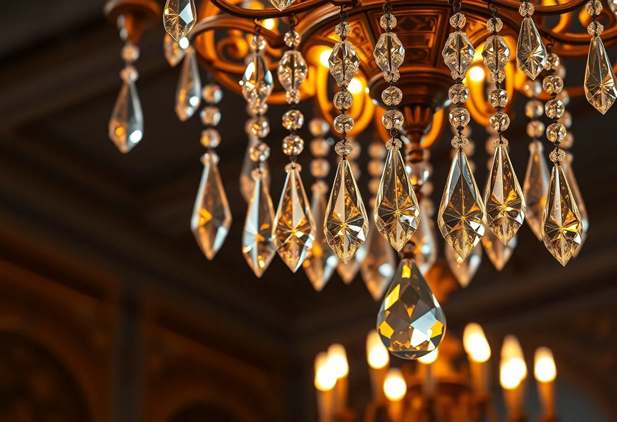 cut crystal chandelier pendants