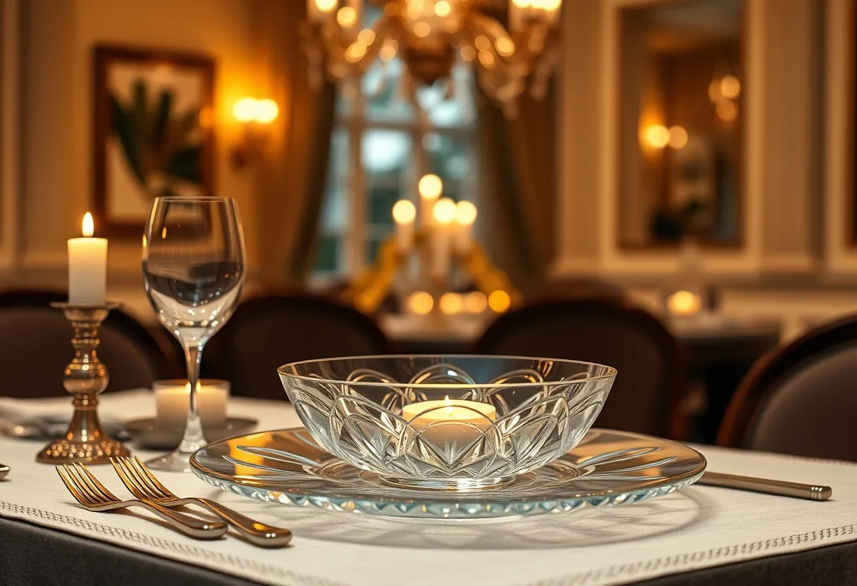 custom crystal tableware