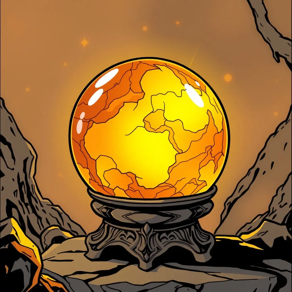amber crystal ball for divination
