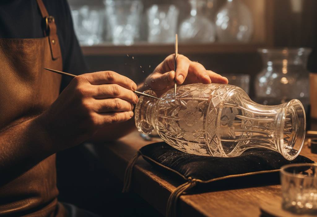 crystal glass hand engraving techniques