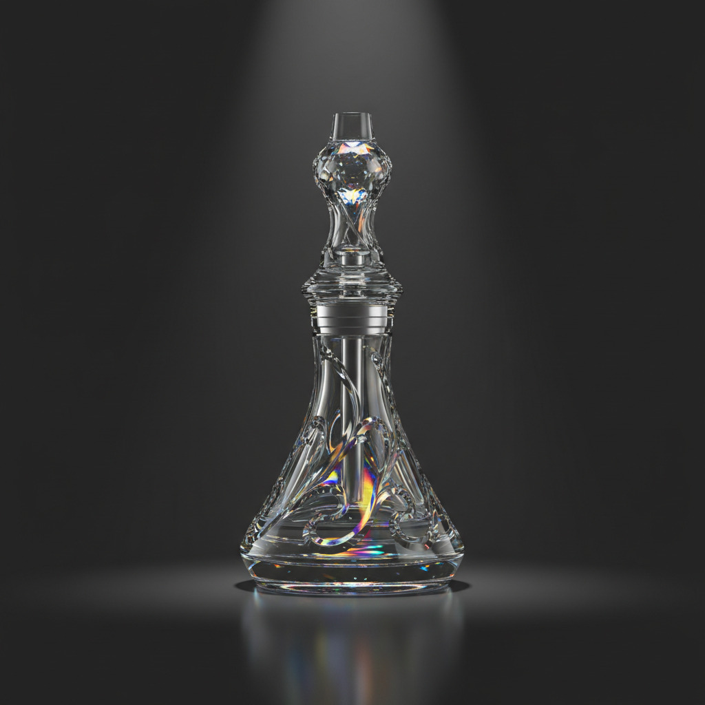 decorative water-pipe crystal bases