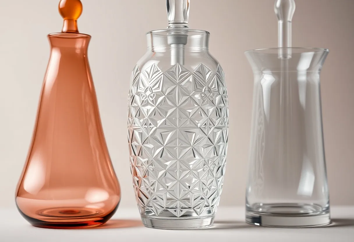 selection of shisha vase materials