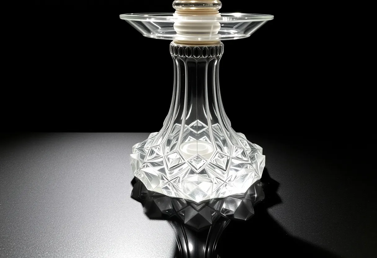 decorative water-pipe crystal bases