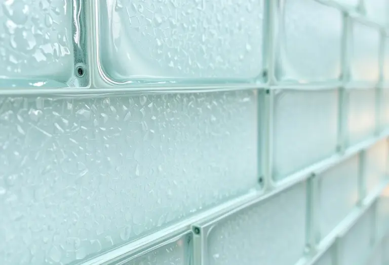 hot-melted glass brick texture processing