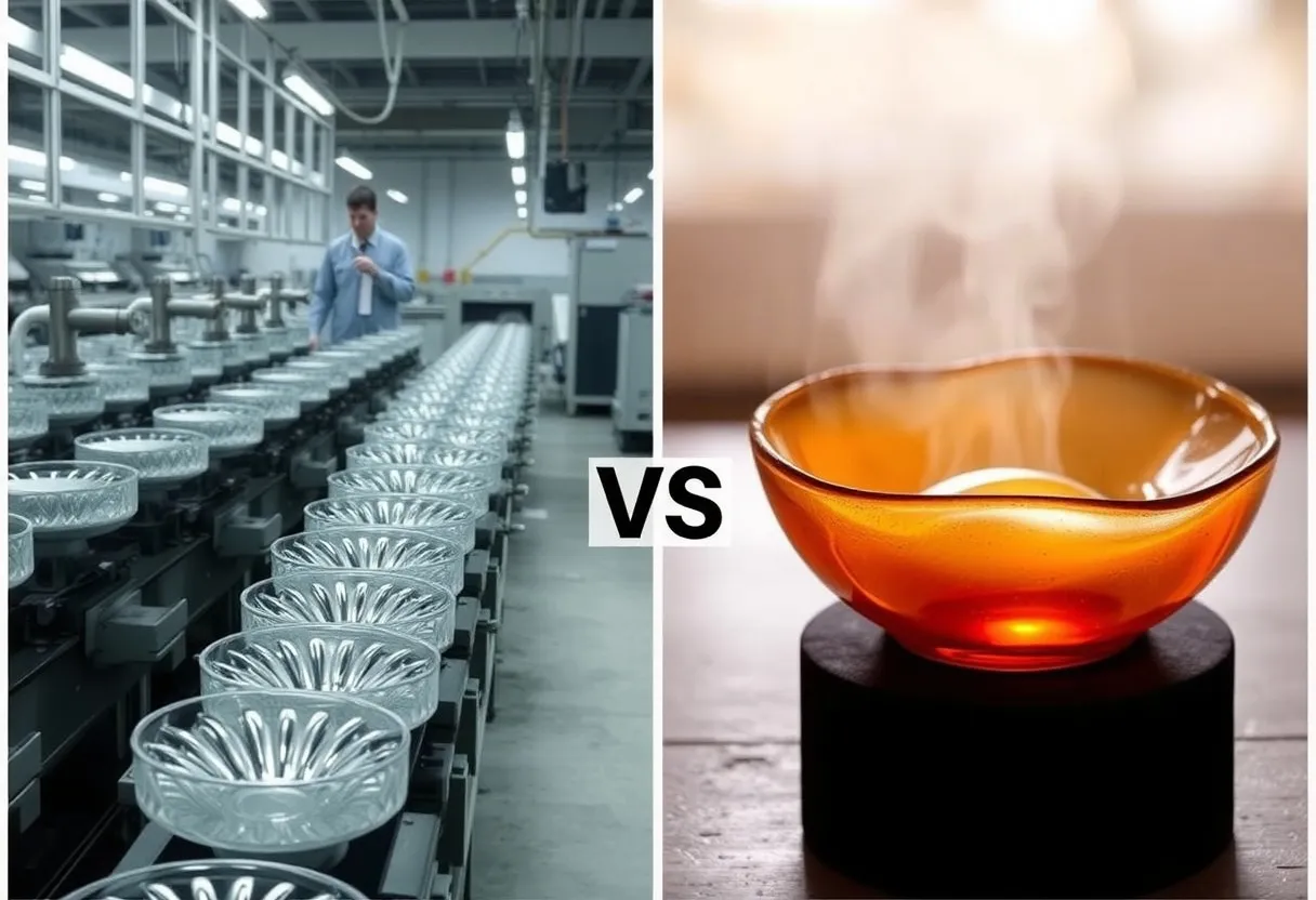 identifying machine-blown glass bowls