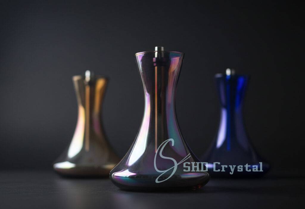 colored glass hookah vase options