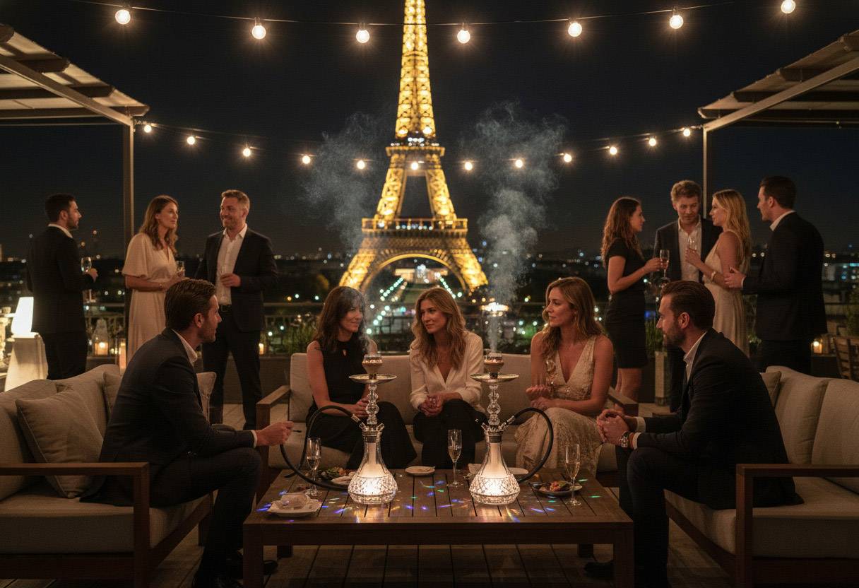 crystal shisha sets luxury portable