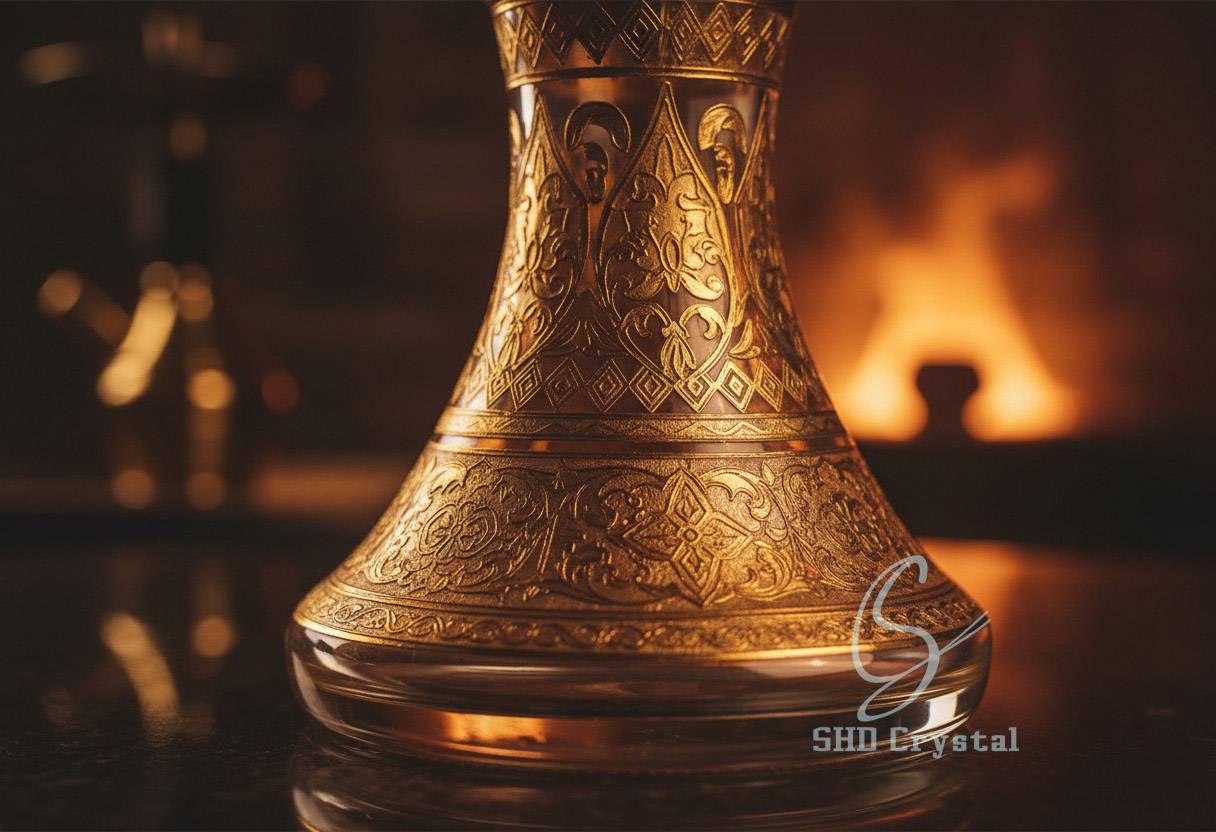 gilded enamel hookah base