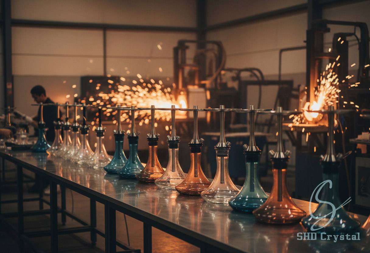glass cutting precision in hookah design