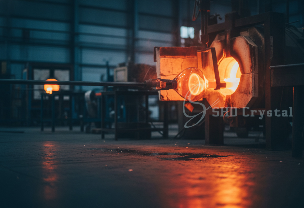 kiln firing of a water pipe base