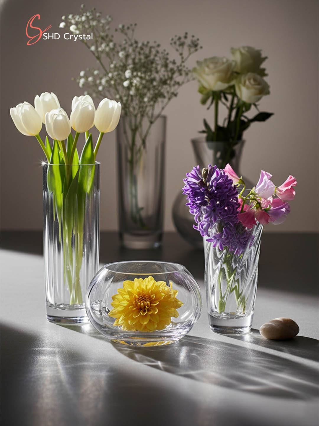 Crystal vases