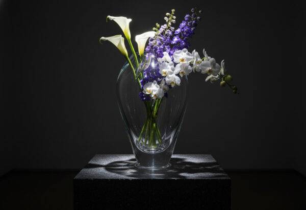 Hand-blown glass vases