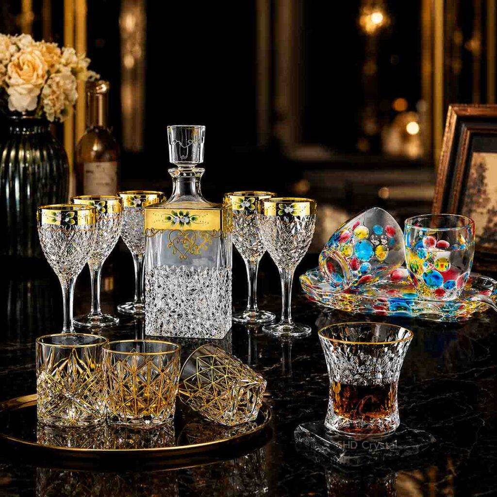 custom crystal glass barware