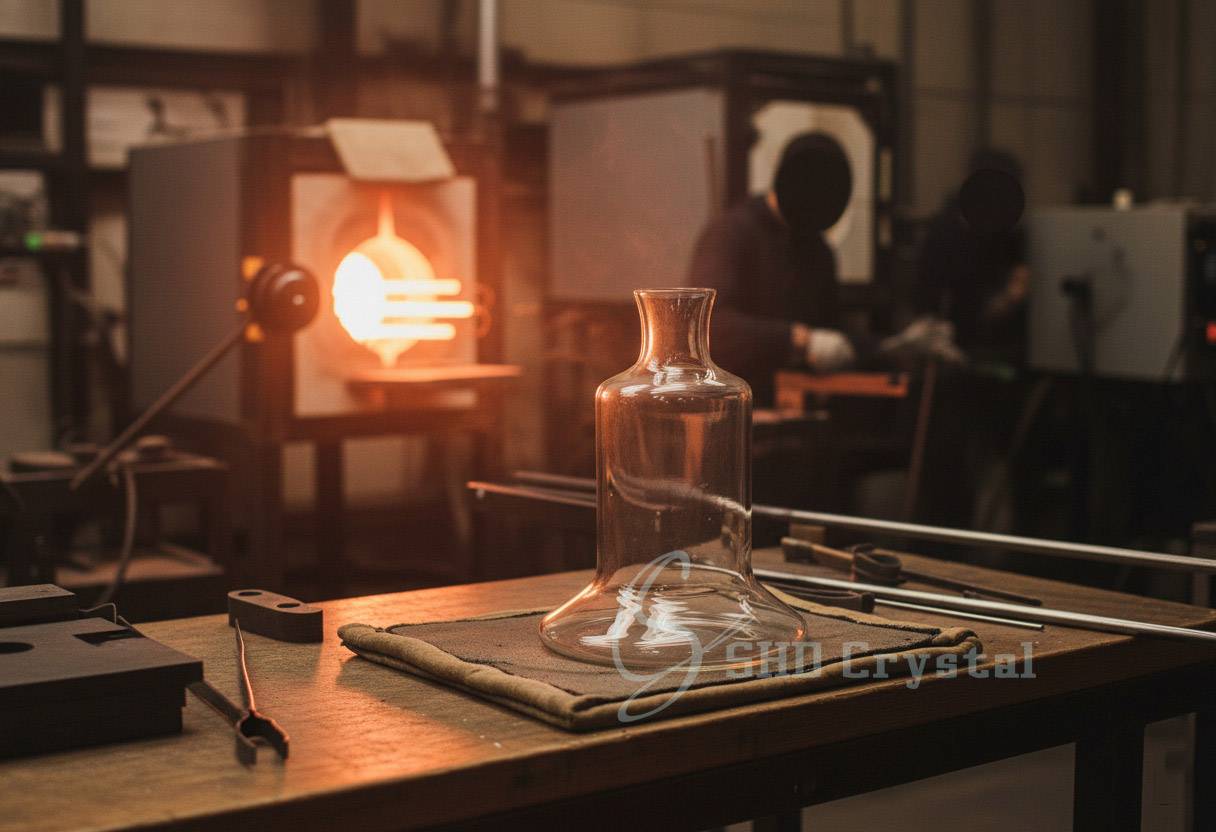 glass hookah base forming