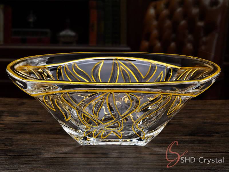 Custom crystal glass fruit bowls