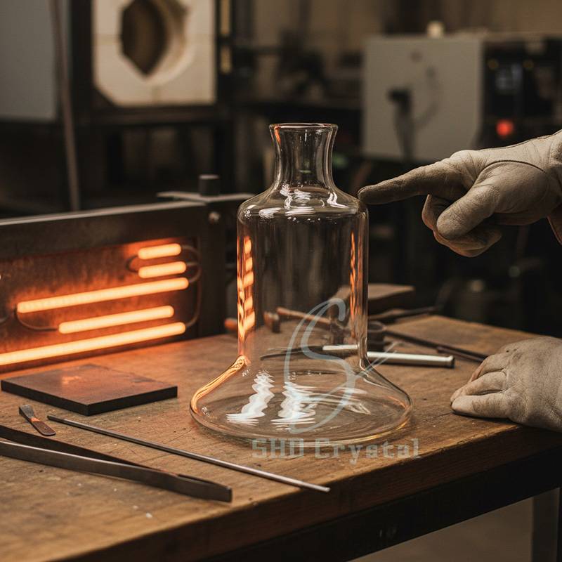 thick-walled glass base