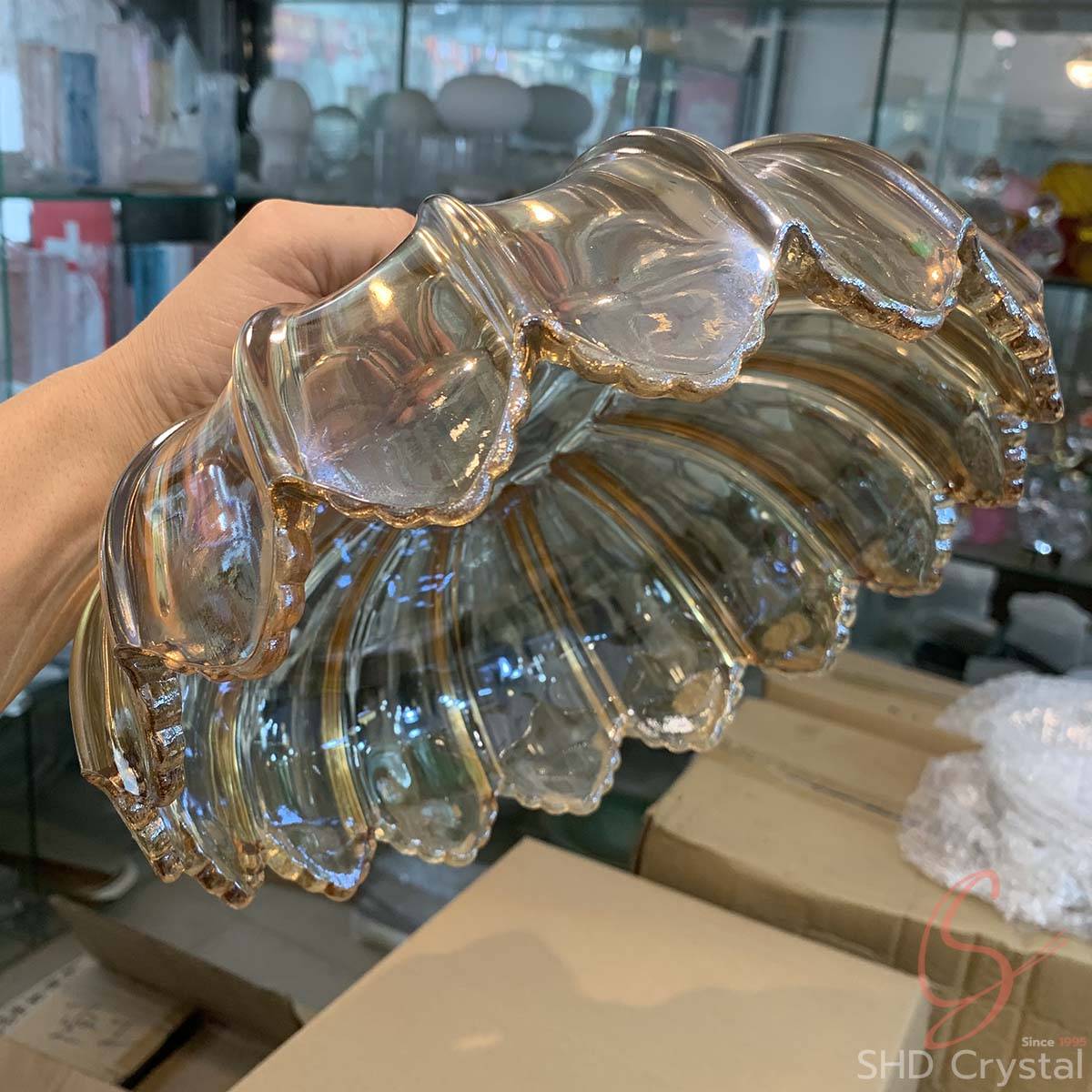 custom glass lampshade